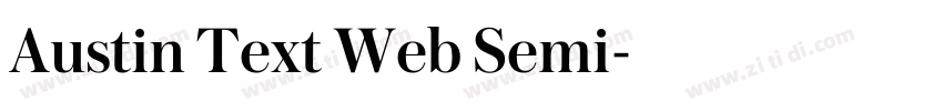 Austin Text Web Semi字体转换